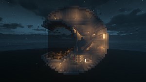 Minecraft : Moon House Minecraft Map