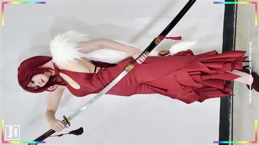 「车展剪辑」红衣战士ːmyboocosplay姿势