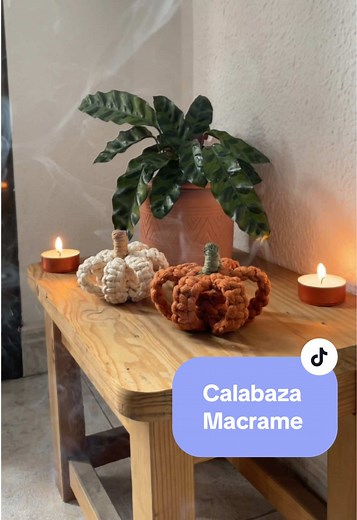 Aprende a hacer tus propias calabazas de macrame ❤️🎃👻 #macrame #diy #tutorial #calabaza #pumpkin #halloween