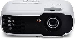 ViewSonic PA502S 3500 Lumens High Brightness SVGA Projector for Home and Office with HDMI and Optical Zoom,Black/white