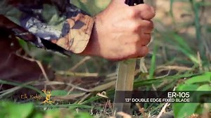 Elk Ridge ER-522WB Fixed Blade Knife, 7.5-Inch