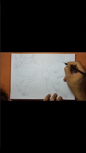 How to draw a seagull