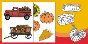 Pumpkin Patch Dramatic Play Cutouts