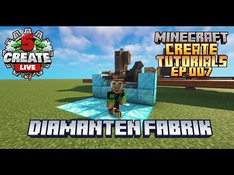 Easy & Simple Diamond Farm! + schematic [Create Live 5 Tutorials and more!] Ep 007