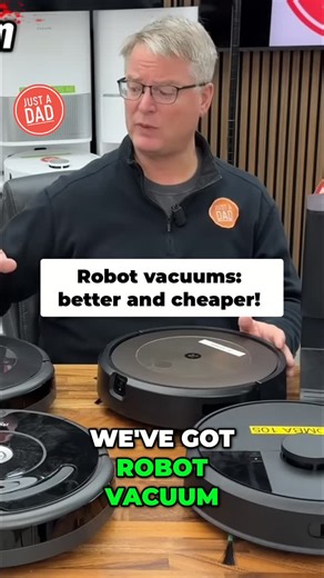 Just A Dad on Instagram: "Robot vacuums are getting REALLY good! Prices are dropping & quality's up. My job? Find you the best deal! #RobotVacuum #CleaningHacks #SmartHome #HomeTech #GadgetReview #TechDeals"
