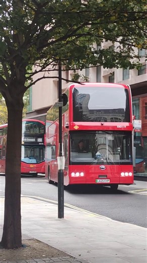 Route 188 LA25 EVP EBD119 departing Tottenham Court Road Station