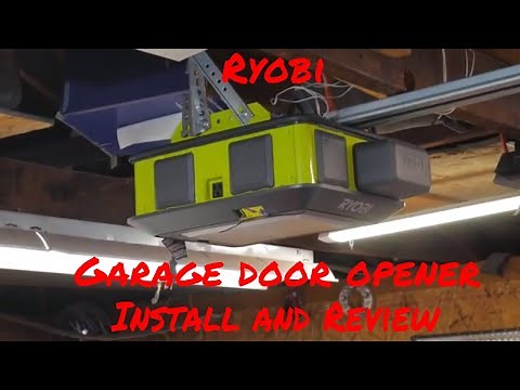 How to install a Ryobi Garage Door opener/ review