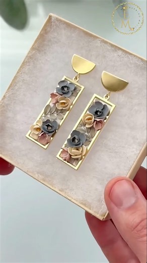 Clay Earrings Making 😍 From Simple to Stunning ✨ #shorts