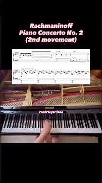 Rachmaninoff Piano Concerto No. 2 (practicing the 2nd movement) 🎹❤️