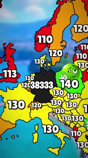 Max Speed Limits On European Highways #europe #map #mapping #mapper