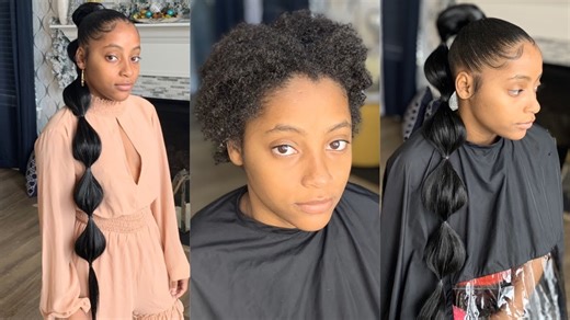 How to achieve the perfect genie bubble ponytail with a smooth and snatched base