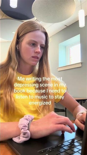 Just me writing the most depressing scene in my book while listening to early 2000s club hits 😂