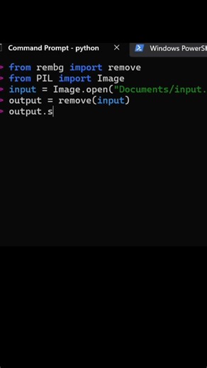 Remove Image Background Using ONLY Python | AI Trick in 30 Seconds
