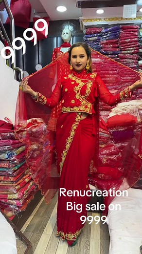 Saree choli belt bag n ghumto without stitching #renucreation805🇳🇵 #instagram_renucreation805 #bridel_saree