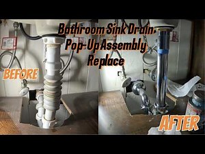 Replace a Bathroom Sink Pop-Up Drain Assembly | Step-by-Step #diy