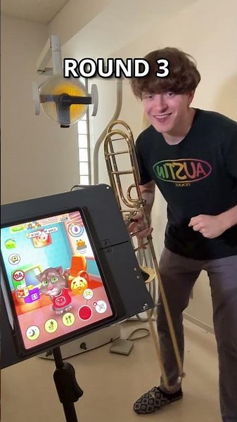 talking tom vs trombone (INSANE)
