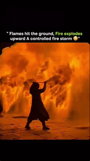 Flames Hit the Ground.. Fire Explodes Upward- A Controlled fire storm🔥🌪️