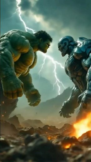 Hulk vs. Colossus | Epic Cinematic Fight in Stormy Battlefield ⚡🔥 #hulk #colossus #hulkvscolossus