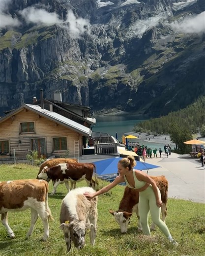Inanna on Instagram: "just drop me in the Swiss Alps with my cows and I’ll be set"