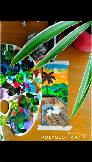 Part-5 🌴 #polyglotart #drawing #painting #shorts