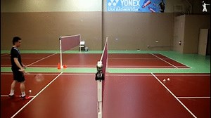 Badminton Lesson #5 - Backhand Serve ( low & flick ) on Make a GIF