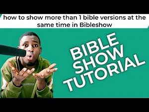 How to: Display Multiple Bible Versions in Bibleshow for Church Livestream: vMix Tutorial
