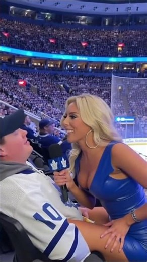 NHL Reporter Visits Scotiabank Arena to Interview Fans #nhl #nhlhighlights #funnyshorts #leafs