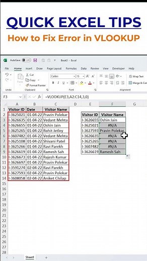 How to Use IFERROR with VLOOKUP in Excel | Handle #N/A Errors Easily