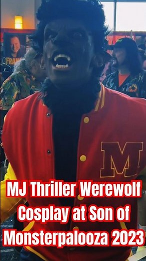 MJ Thriller Werewolf 🐺 Cosplay at Son of Monsterpalooza 2023 #michaeljackson #thriller #werewolf