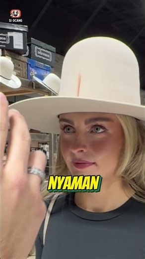 Beautiful Woman Buys a Strange Hat ❗😮 #viralvideo #uniquefacts