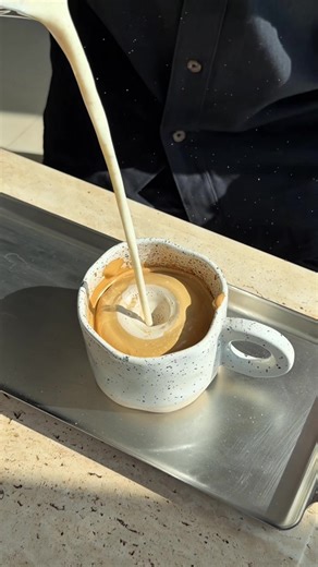 ‏Fluffy coffee with toasted milk | coffee