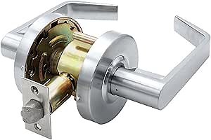 70mm Latch Commercial Door Lever Passage Lever Door Lock Heavy Duty Grade 2 Industrial Door Handle, UL 3 Hour Fire Rated, ADA, X-HD-G2-PS