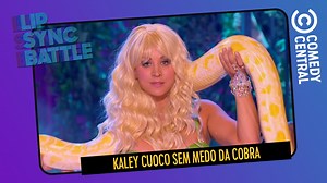 E a coragem pra segurar essa cobra? 😱 🐍#LipSyncBattleNoComedy | Comedy Central Brasil
