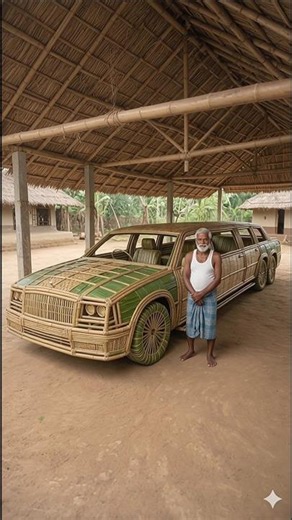 Poor Man's Luxury Limousine 😱 #limousine #bamboo #innovation #bambooart #sustainableliving #car