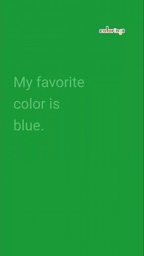 Mi color favorito es azul en Inglés y Español