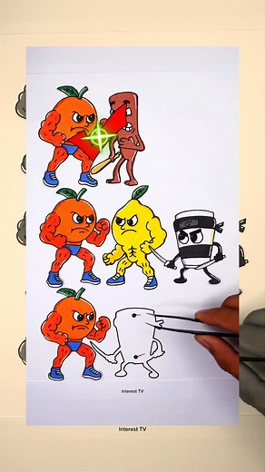 Italian Brainrot Rope Correcting Challenge Paper | Kim Chad Animation