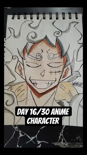 Day 16/30 – Anime Character Drawing ✍️ | 30 Days Anime Drawing Challenge