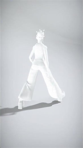 Stylish Female Character in Modern Outfit - AI Rigged 3D Character