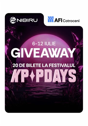 🎤 Vrei să ajungi la K Pop Days? În perioada 6 - 12 iulie ai şansa să câştigi unul dintre cele 20 de bilete puse la bătaie! 💜 Tot ce trebuie să faci este să: ✨ Dai follow contului nostru de TikTok @aficotroceni ❤️ Like acestui video 💬 Spune-ne în comentarii: Ce trupă sau artist K-pop ai vrea să vezi live măcar o dată în viață? 📅 Câştigătorii vor fi anunțați pe 13 iulie. *Pentru mai multe detalii consultați regulamentul de pe website.