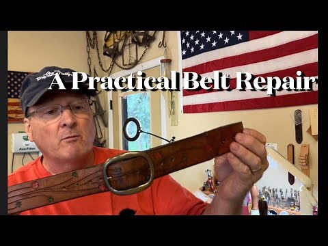How To Lengthen A Leather Belt | A Practical Belt Repair Solution #leatherproject