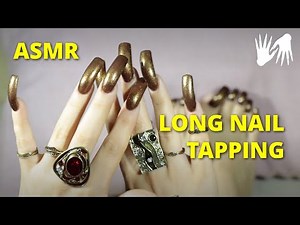 💅 ASMR NAIL TAPPING 💍 rings long nails