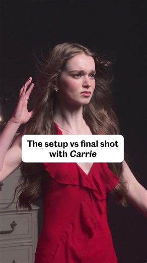 The setup vs final shot with ‘Carrie’
