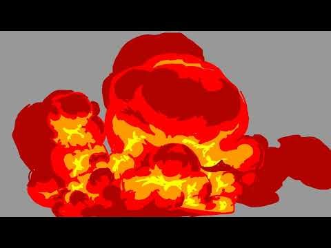 Red explosion with sound