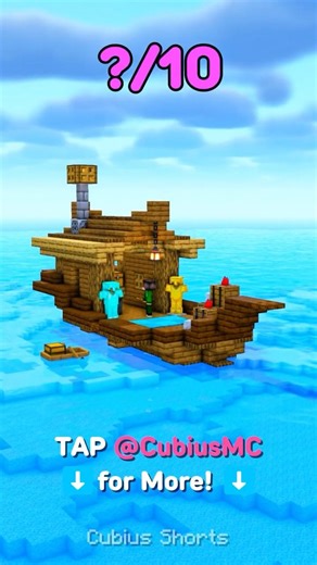⛵BOAT Survival House! #minecraft ‪@CubiusMC‬ ​