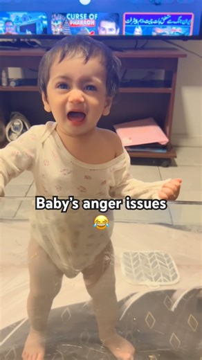 Baby got anger issues but still cute 😂👶😤 #BabyLove #FunnyBaby #BabyReaction #BabyMood #AngryBaby