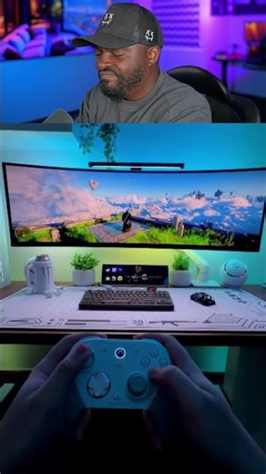 This Curved Ultrawide Changes Everything #gaming #setup #ultrawide