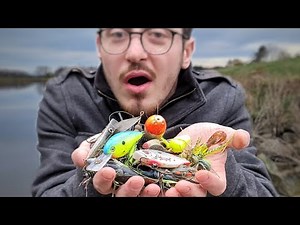 Hunting Free Fishing Lures in a Drained Lake!