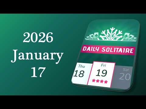 Daily Challenge Solitaire Solution January 17 2026