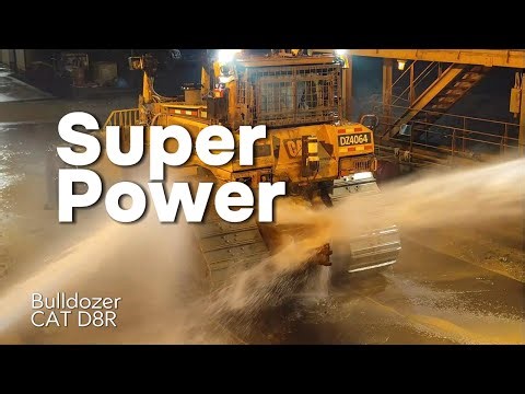Super pressure. CAT D8R bulldozer