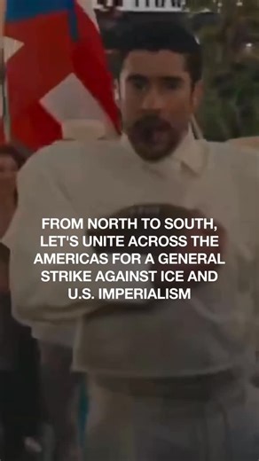 Left Voice on Instagram: "To end his Superbowl half-time show performance, Bad Bunny made mention of the people of the Americas, from Argentina and Chile, to Peru, to Mexico, North America, Canada and Puerto Rico, ending with the message on the ball: Together we are America. It is an incredible testament of the peoples who make up this content, divided, all one people of the Americas, but divided by borders and shaped by U.S. imperialism. In the midst of new imperialist offensives like in Venezu